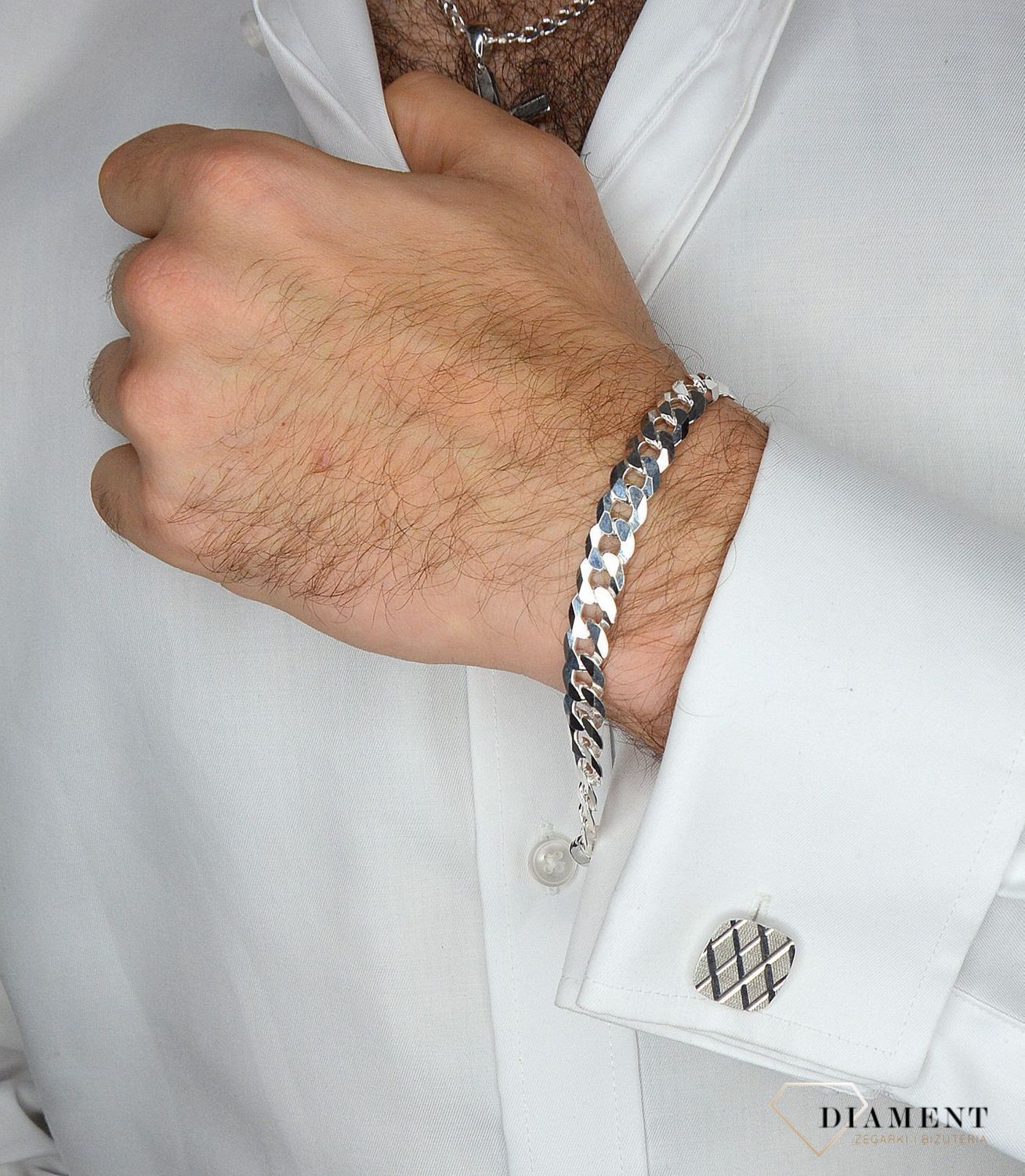 Bransoletka srebrna męska 925 Pancerka DIA-BRA-785419-250-925 9mm.jpg